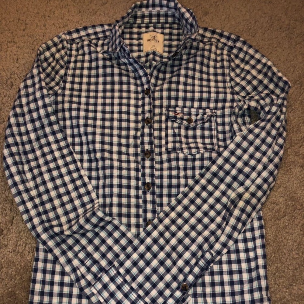 Hollister plaid top